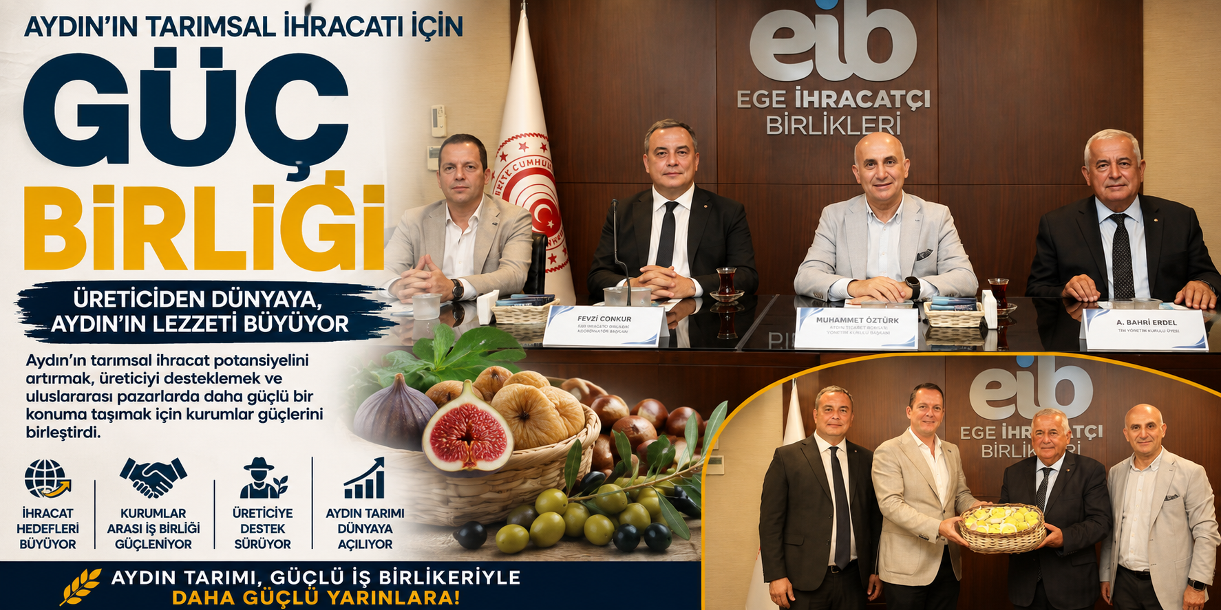Aydın’ın tarımsal ihracatı için güç birliği