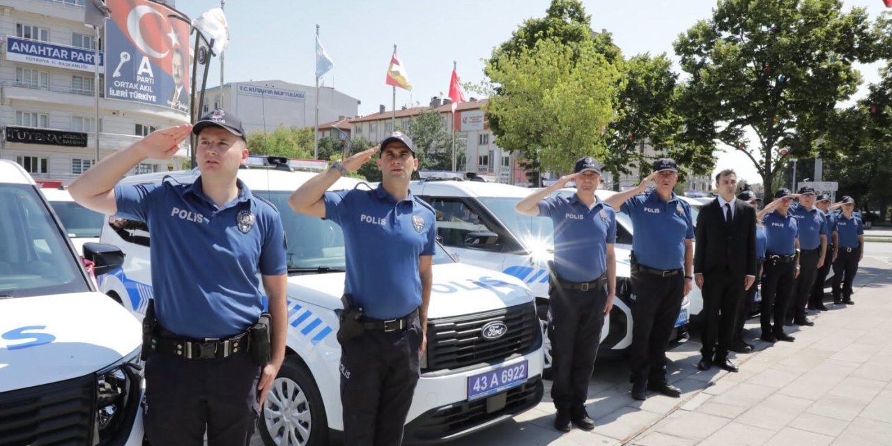 Kütahya Emniyet Teşkilatına 37 yeni hizmet aracı