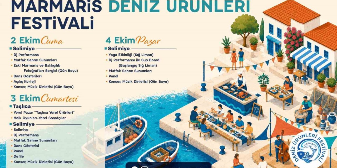 Marmaris’te 2. Deniz Ürünleri Festivali için geri sayım başladı