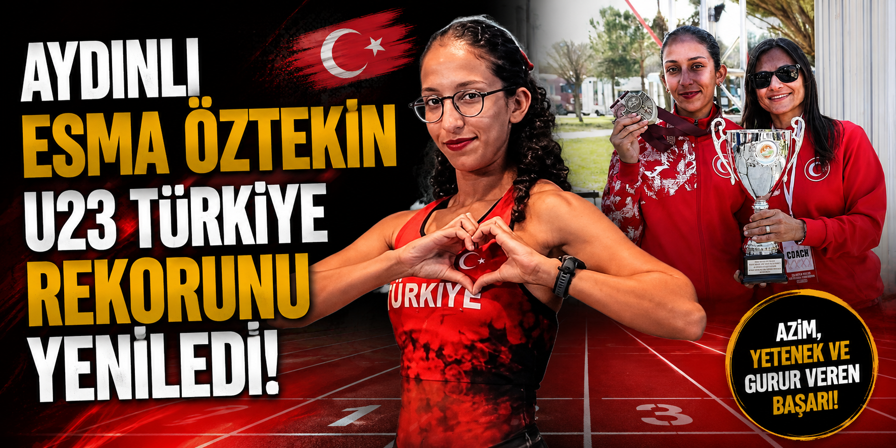 Aydınlı Esma Öztekin U23 Türkiye rekorunu yeniledi