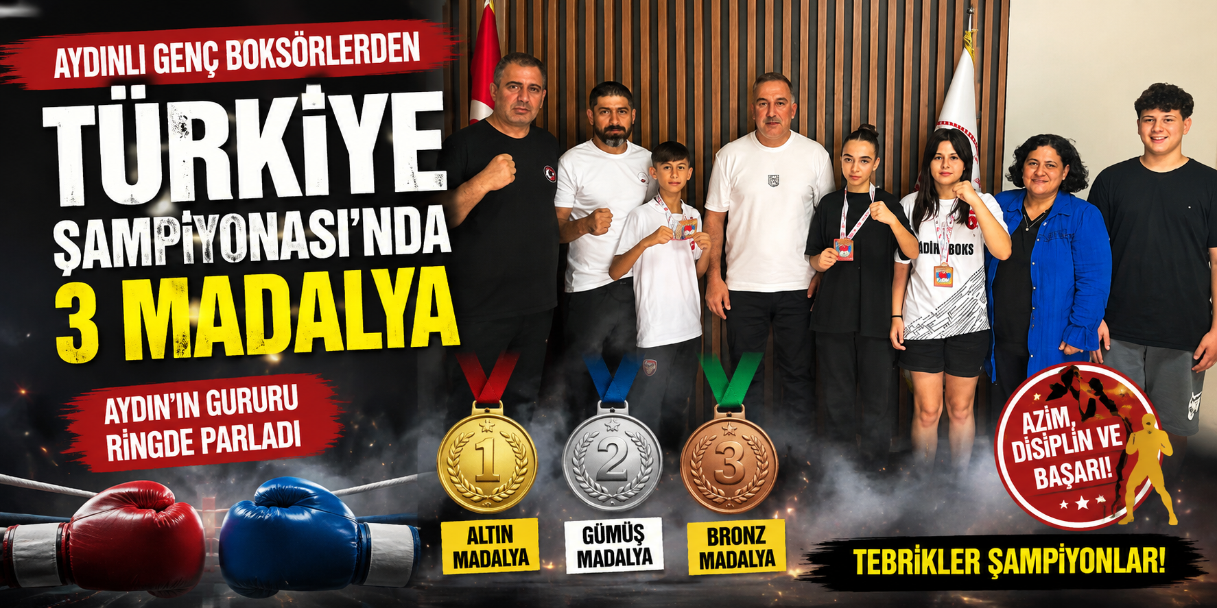 Aydınlı genç boksörlerden Türkiye Şampiyonası’nda 3 madalya