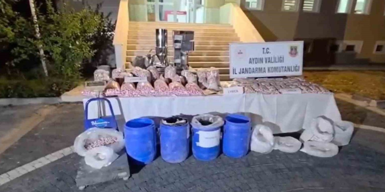 Aydın’da zehir tacirlerine darbe: 100 milyon TL’lik uyuşturucu ele geçirildi