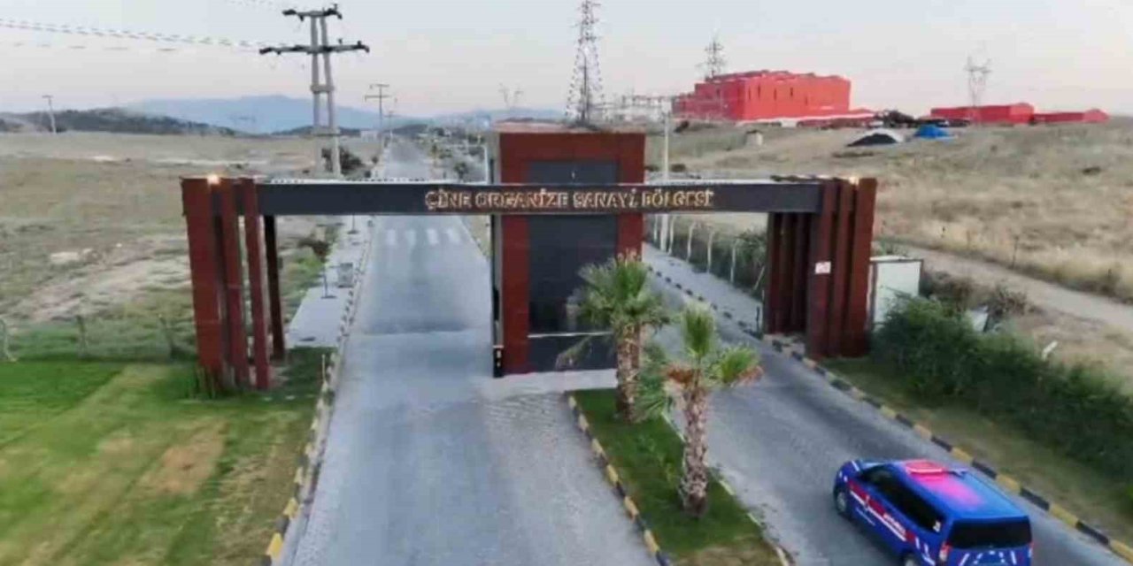 Çine OSB’de 24 saat drone destekli devriye