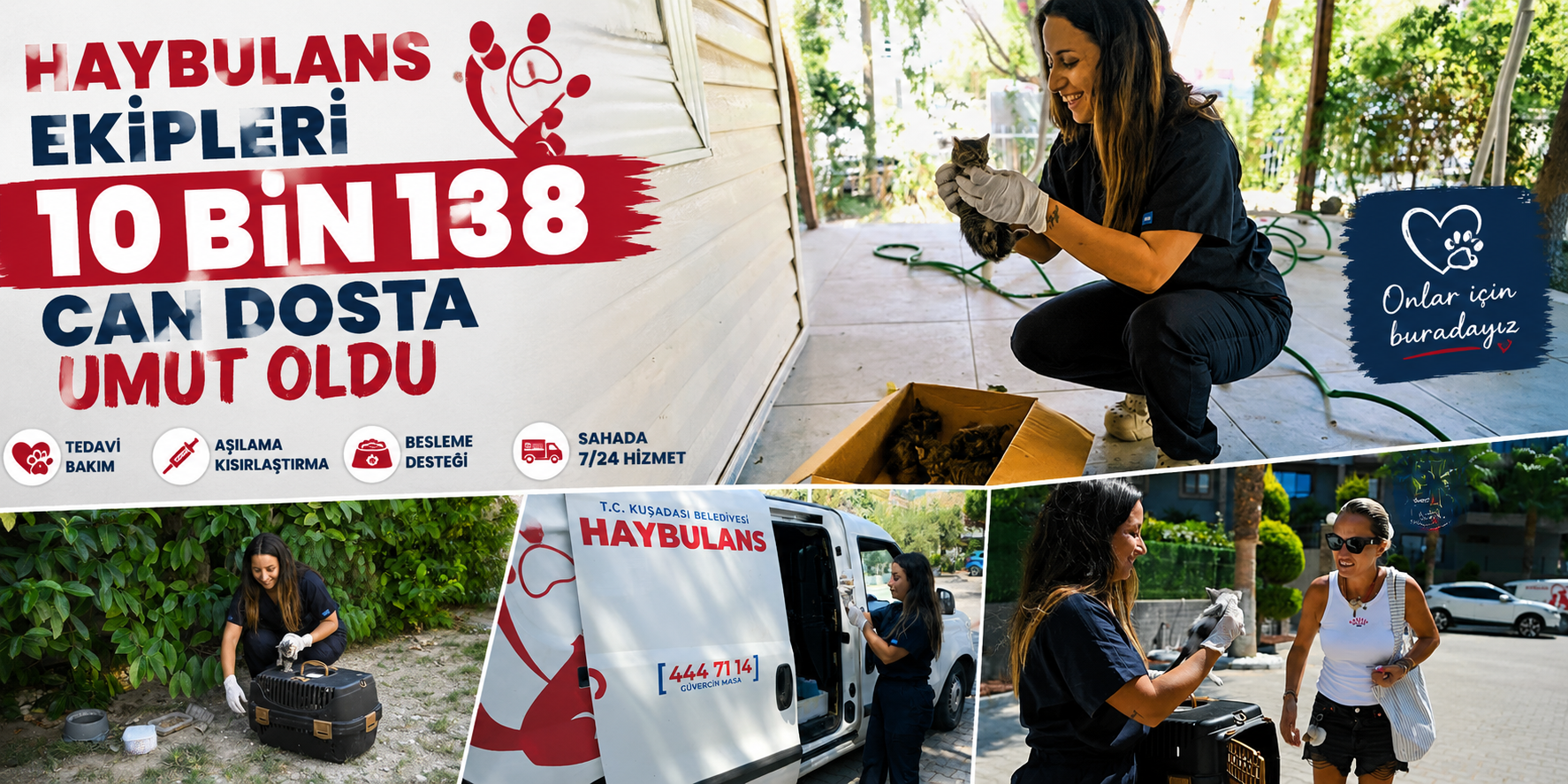 Haybulans ekipleri 10 bin 138 can dosta umut oldu