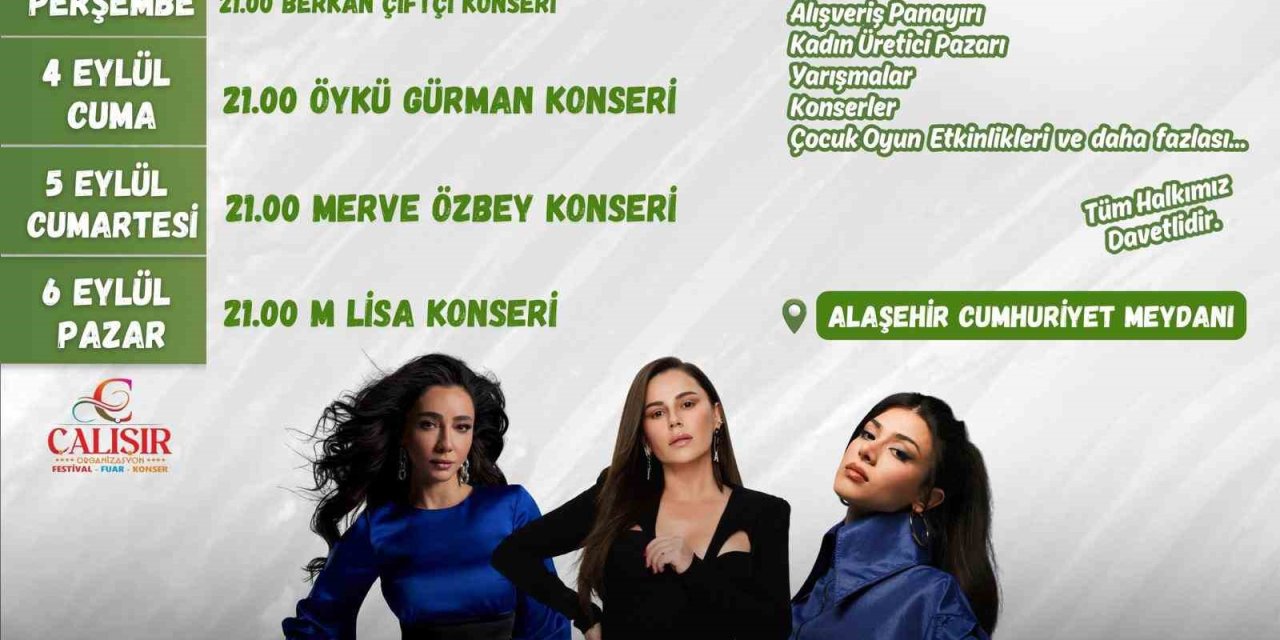 Alaşehir’de festival coşkusu başlıyor