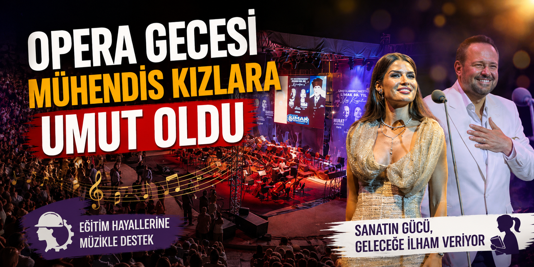 Opera gecesi mühendis kızlara umut oldu