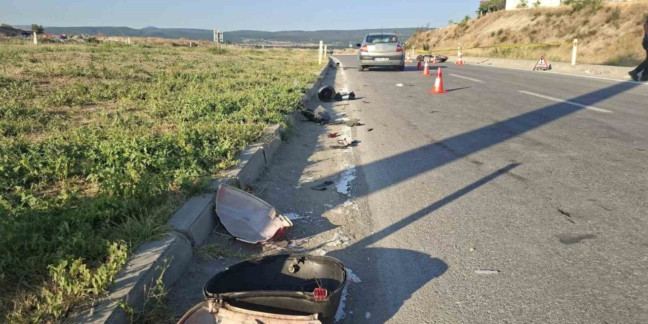 Kütahya’da otomobilin çarptığı elektrikli bisikletin sürücüsü hayatını kaybetti