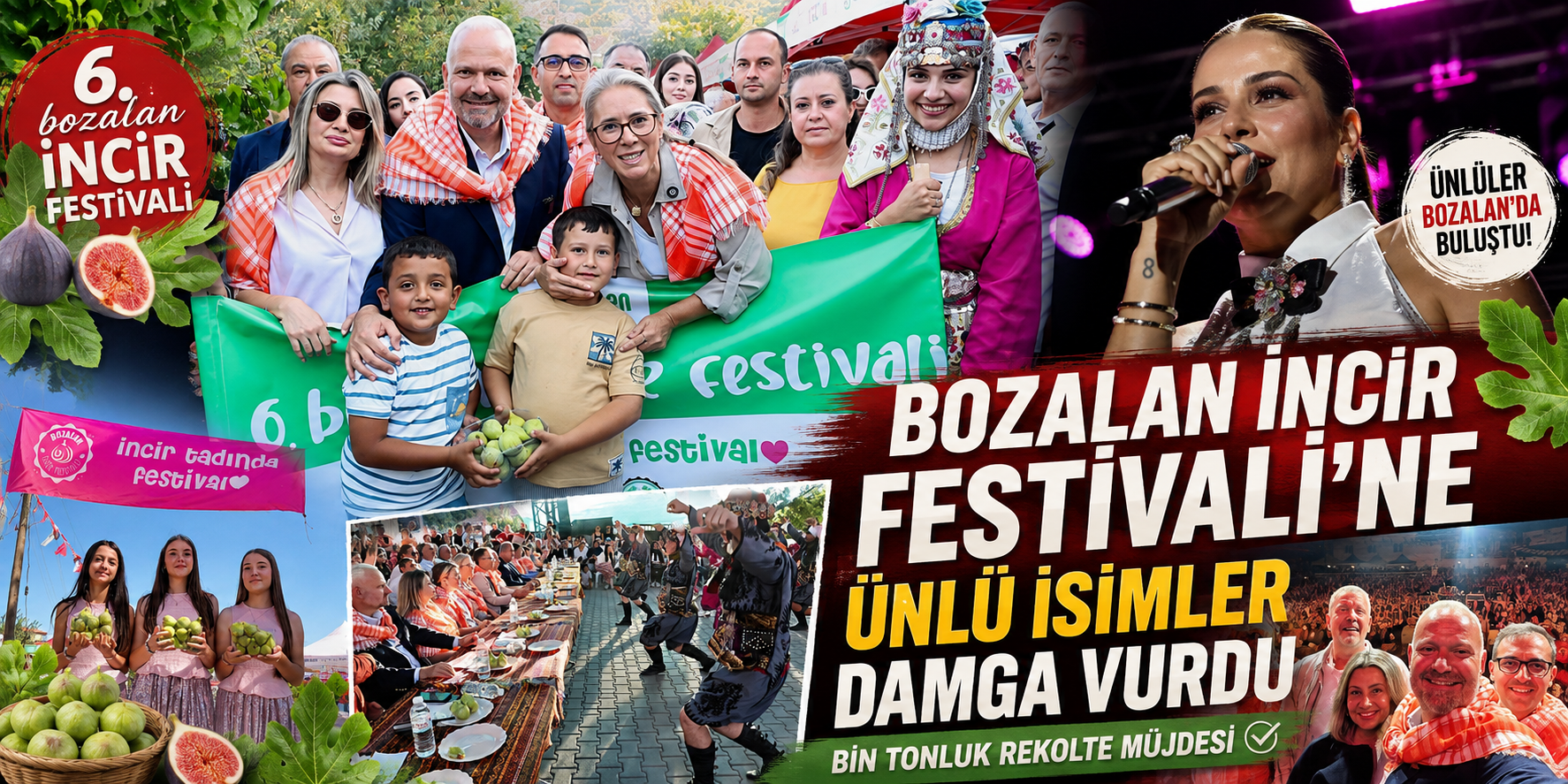 Bozalan İncir Festivali’ne ünlü isimler damga vurdu: Bin tonluk rekolte müjdesi