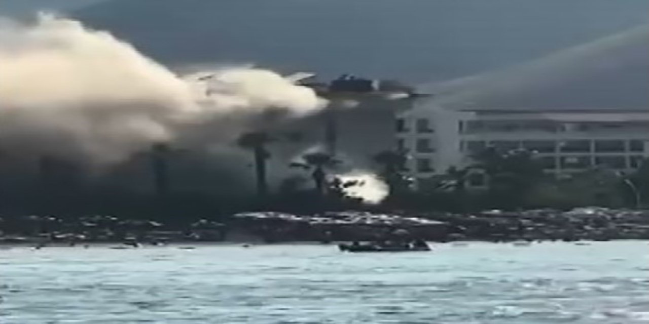 Marmaris’teki otelde baca yangını