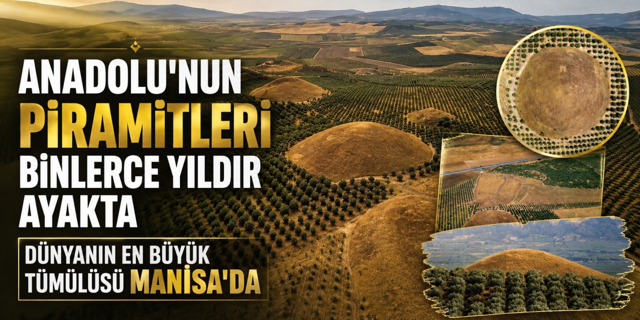 Anadolu’nun Piramitleri binlerce yıldır ayakta: Dünyanın en büyük tümülüsü Manisa’da