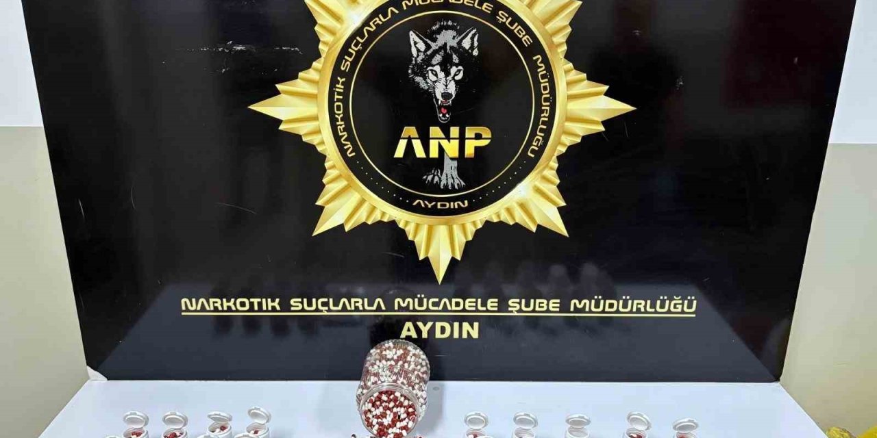 Aydın’da uyuşturucu operasyonu: 2 bin 456 sentetik ecza ele geçirildi