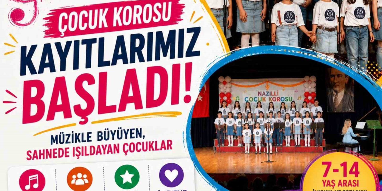 Nazilli Belediyesi, çocuk korosu yeni yeteneklerini bekliyor