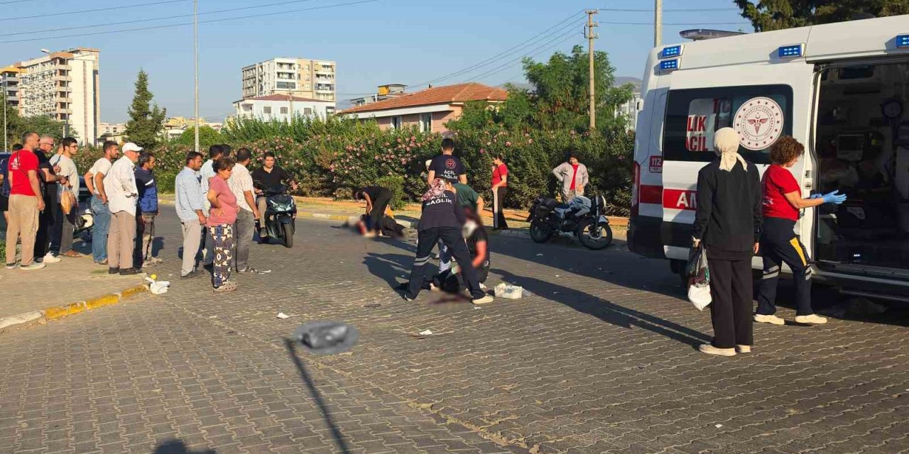 Nazilli’de motosikletler çarpıştı: 2 ağır yaralı
