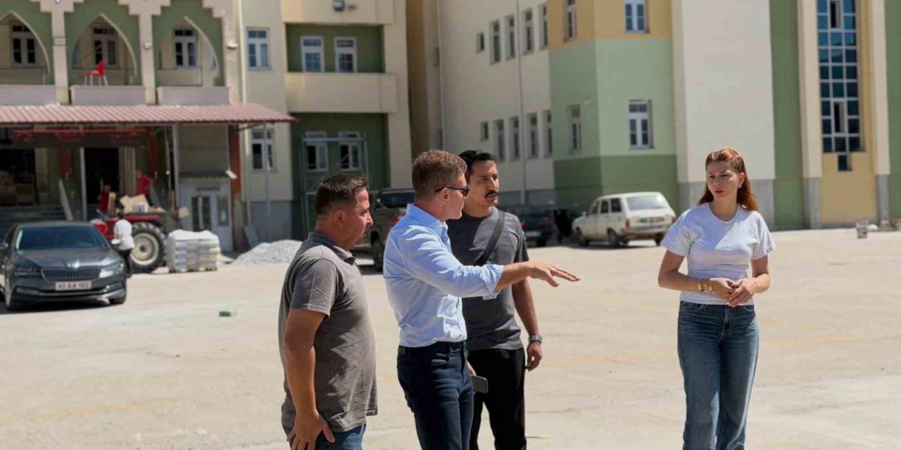 Simav’da eğitim yatırımları yerinde incelendi