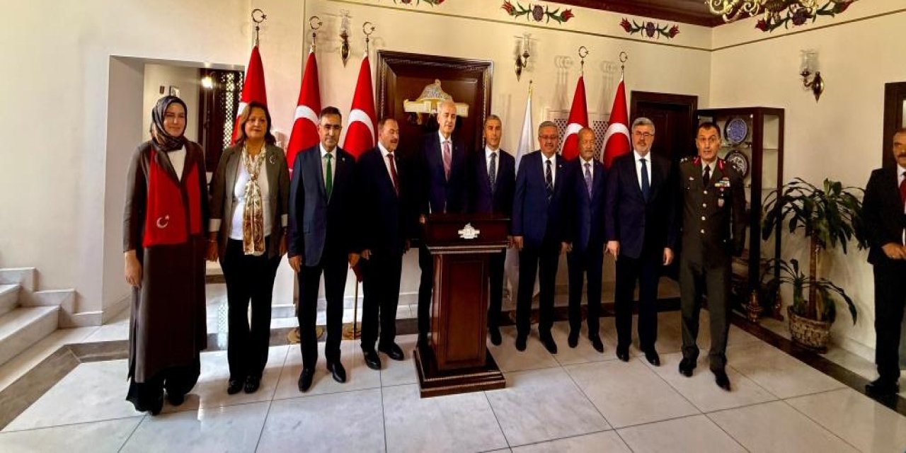 TBMM Başkanı Kurtulmuş, Vali Aktaş’ı ziyaret etti