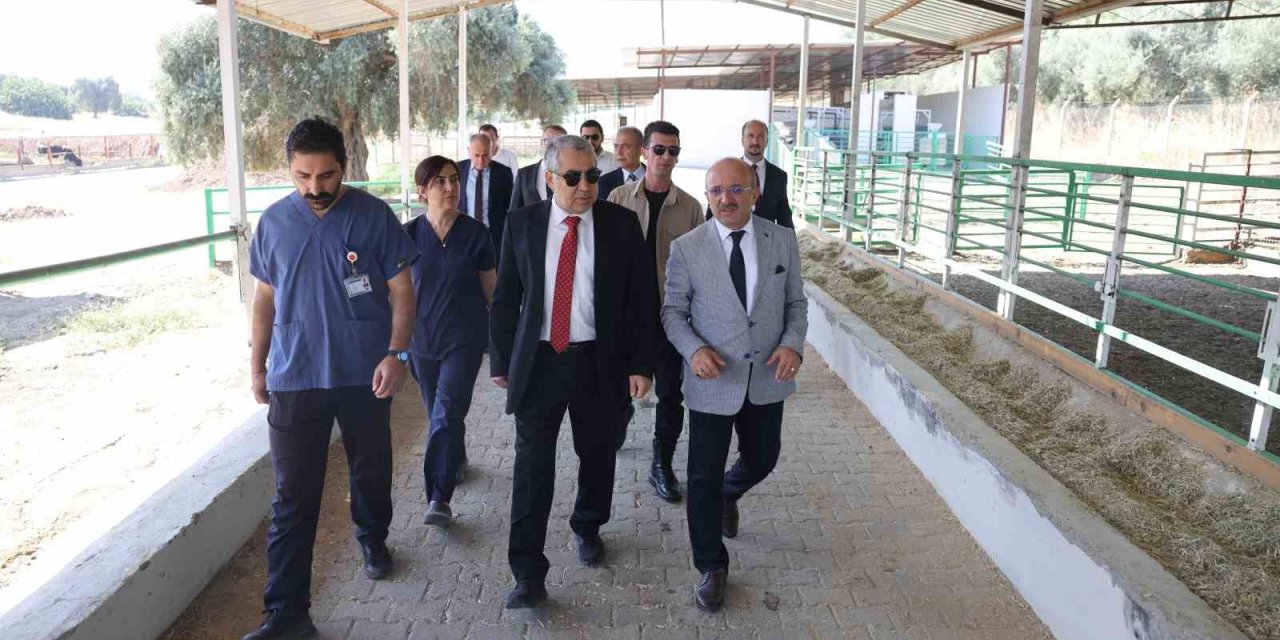 ADÜ Rektörü Kent, Ziraat Fakültesi’nde incelemelerde bulundu