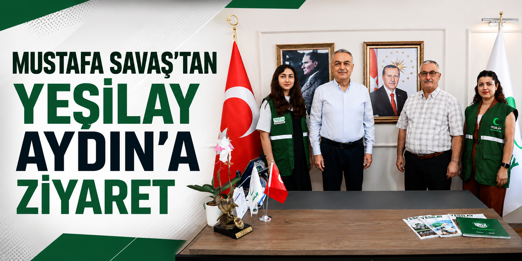 Mustafa Savaş’tan Yeşilay Aydın’a ziyaret