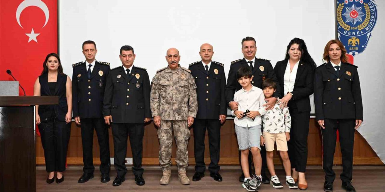 Muğla emniyetinde rütbe terfi töreni