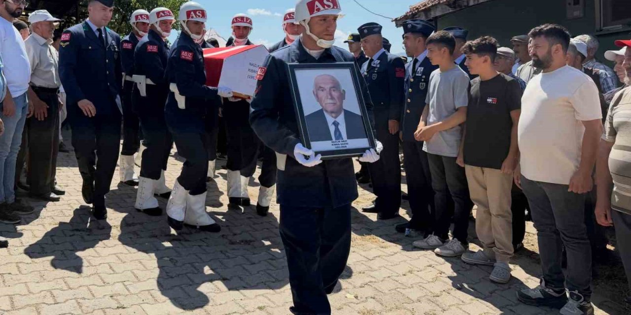 Simav’da Kıbrıs gazisi Nazlım Abay son yolculuğuna uğurlandı