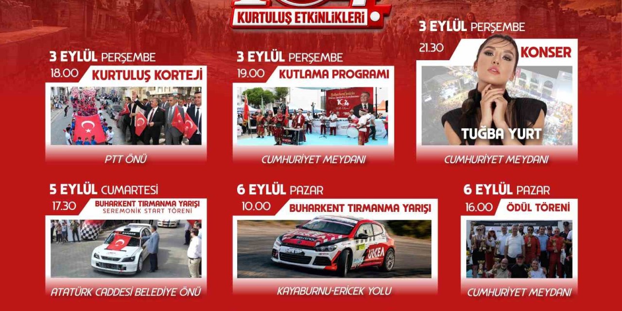 Buharkent’te 104. kurtuluş yıl dönümü coşkusu başlıyor