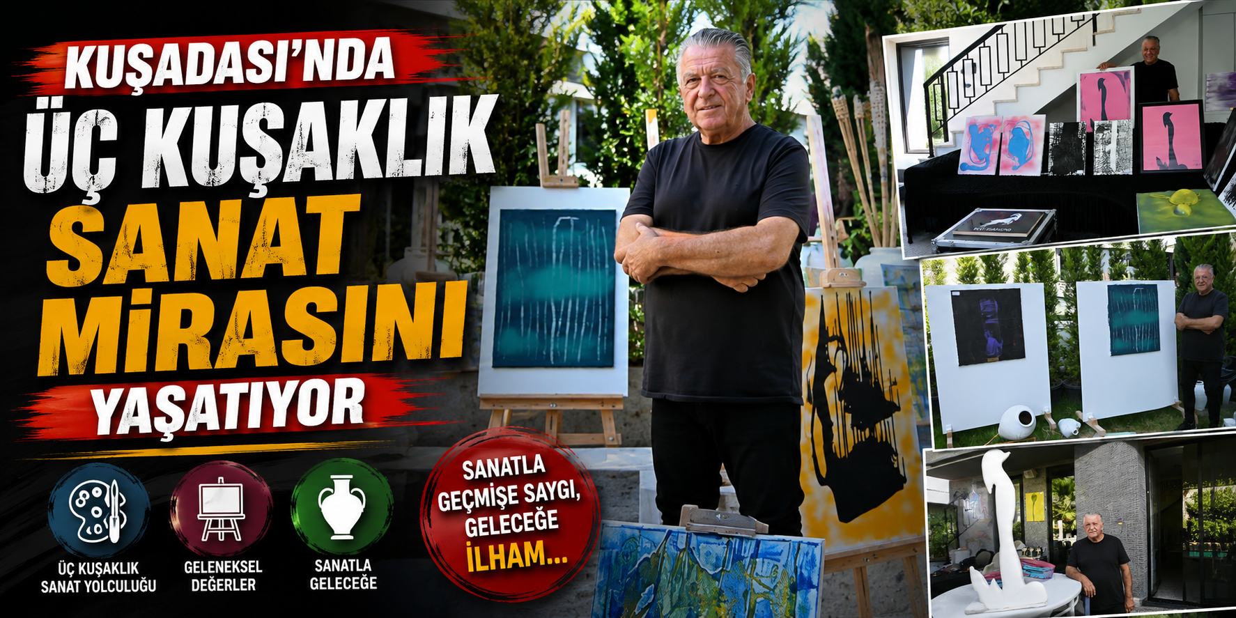 Kuşadası’nda üç kuşaklık sanat mirasını yaşatıyor