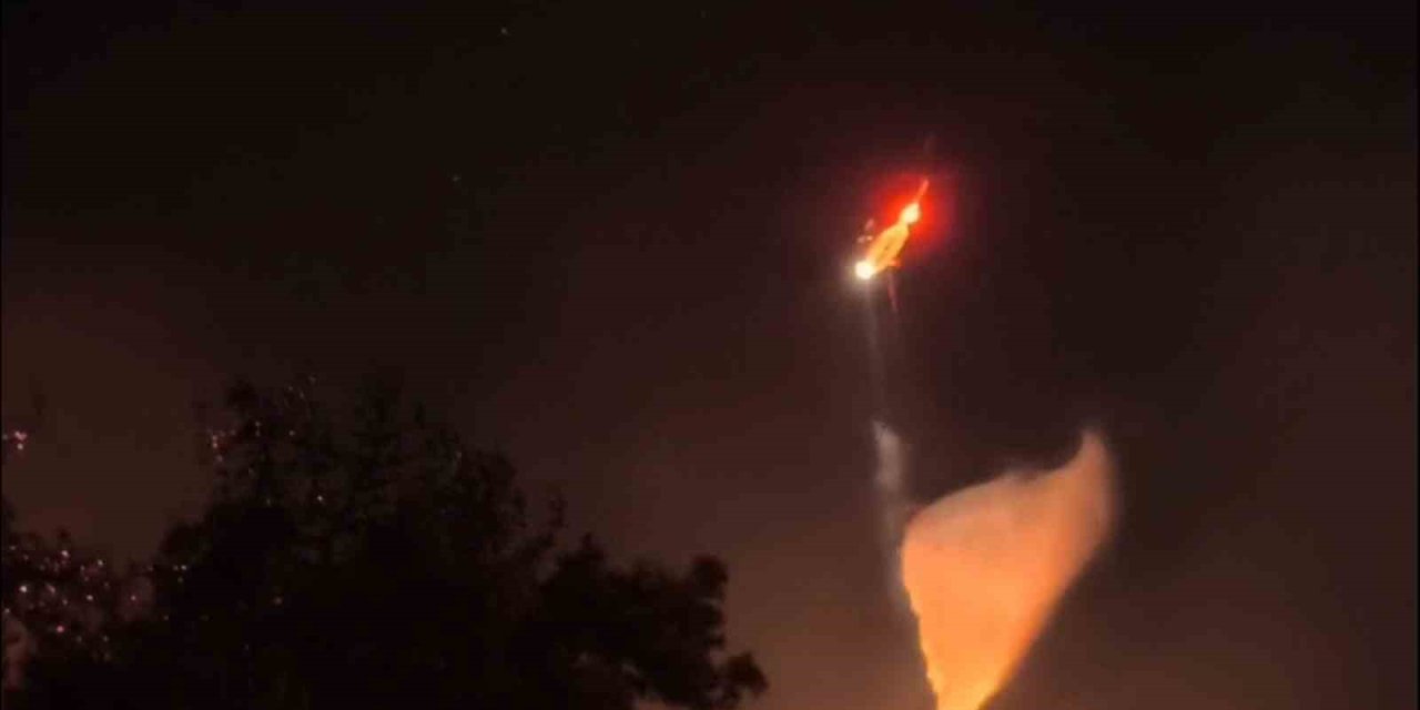 İlk yerli yangın söndürme helikopteri ‘Nefes’ alevlere nefes aldırmadı