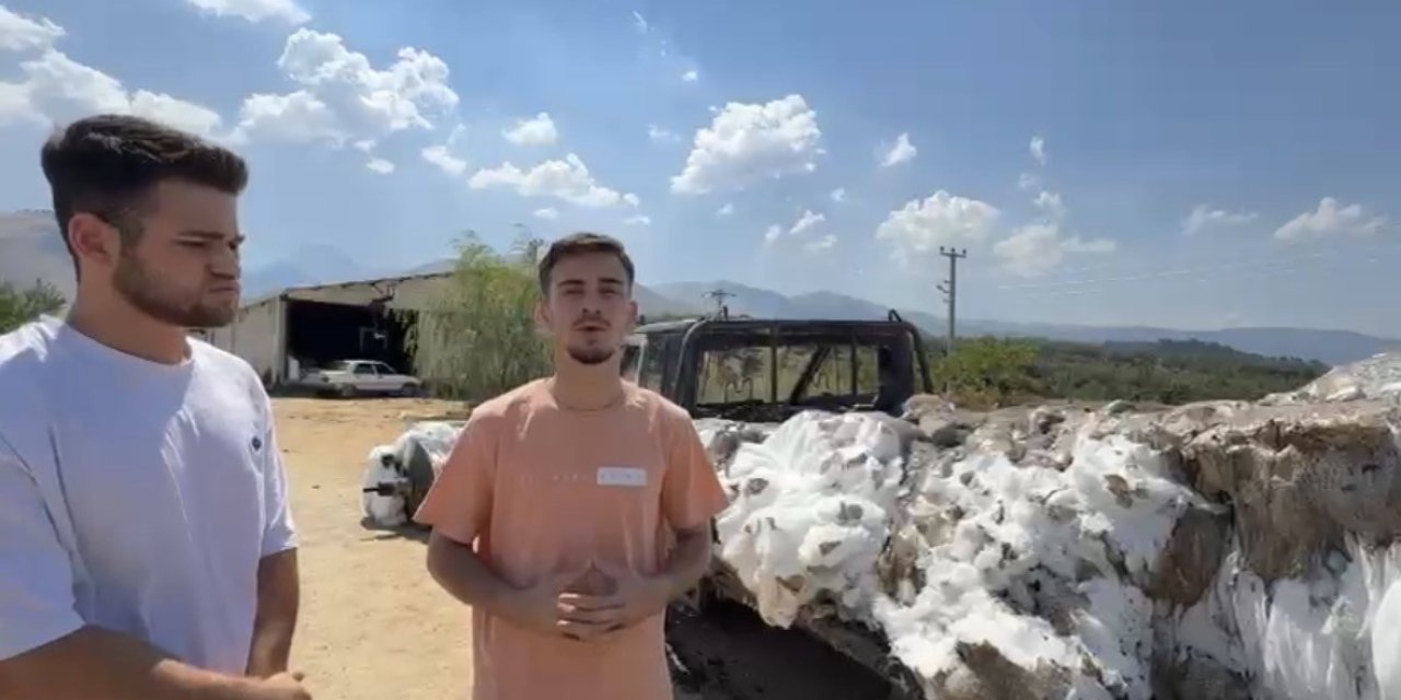 Bir yıllık emekleri 15 dakikada küle döndü
