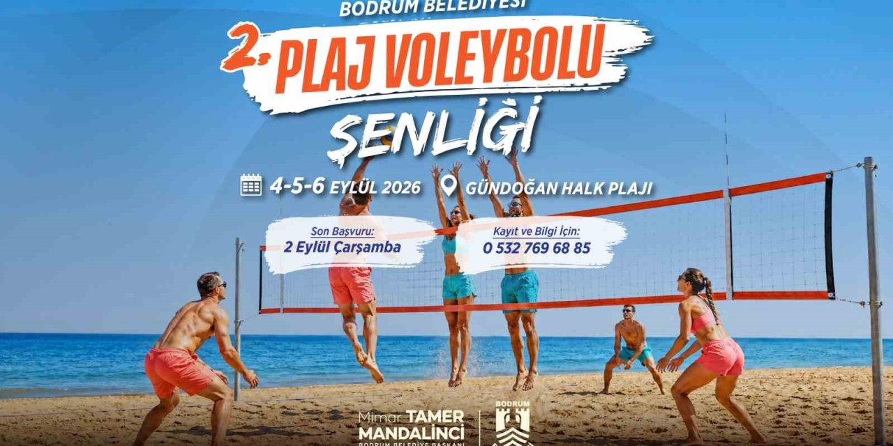 Plaj Voleybolu Şenliği Gündoğan’da