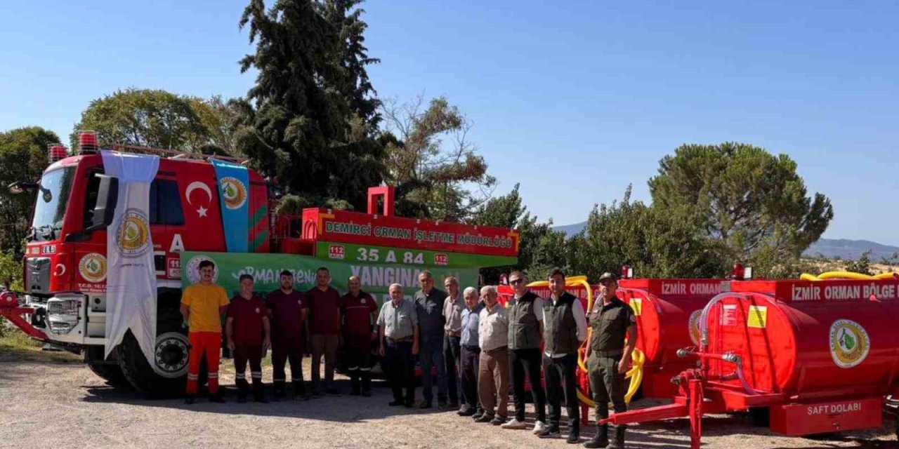 Demirci’de orman yangınlarına karşı 3 tonluk güç