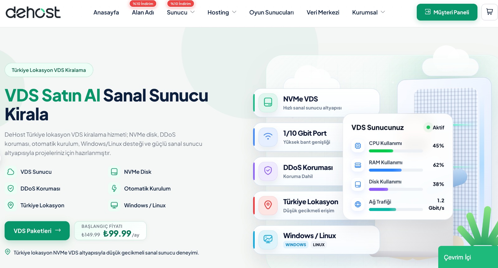 Dijital dünyada kesintisiz performans: Dehost ile güçlü ve güvenli sunucu altyapısı