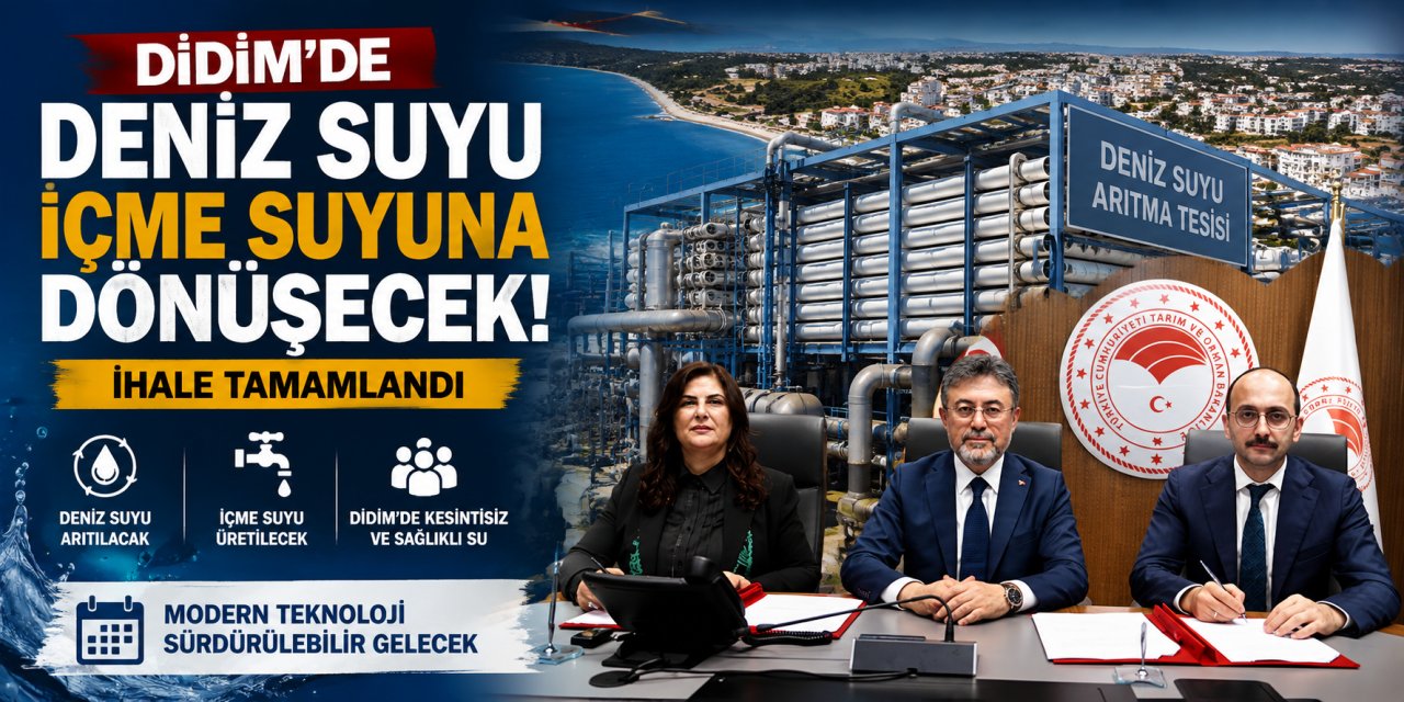 Didim’de deniz suyu içme suyuna dönüşecek: İhale tamamlandı
