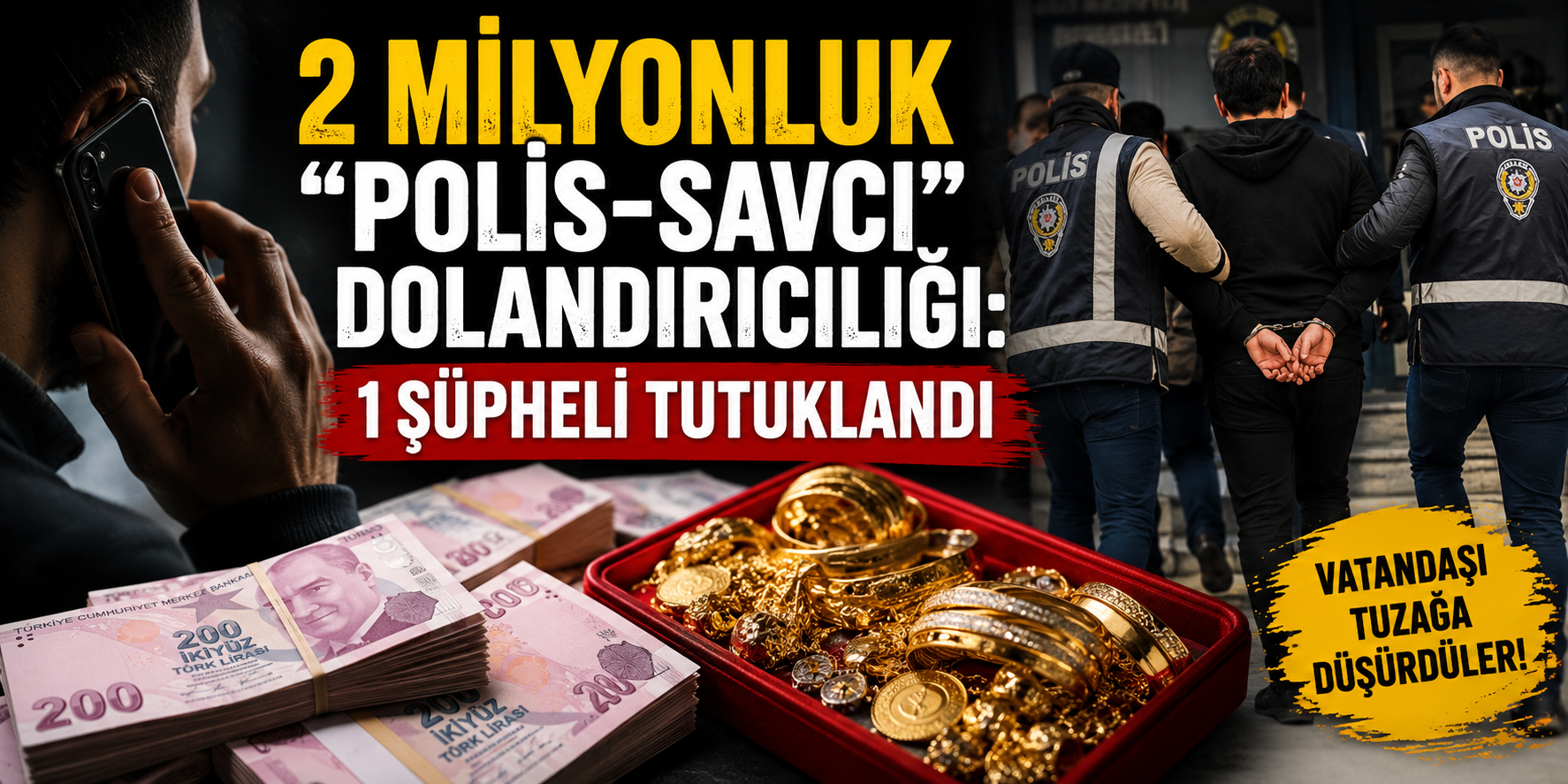 2 milyonluk “polis-savcı” dolandırıcılığı: 1 şüpheli tutuklandı