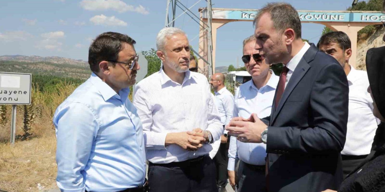 Vali Musa Işın, yol yapım çalışmalarını yerinde inceledi