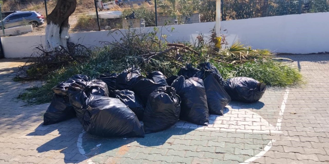 Bodrum’da ot temizliği çalışmaları sürüyor