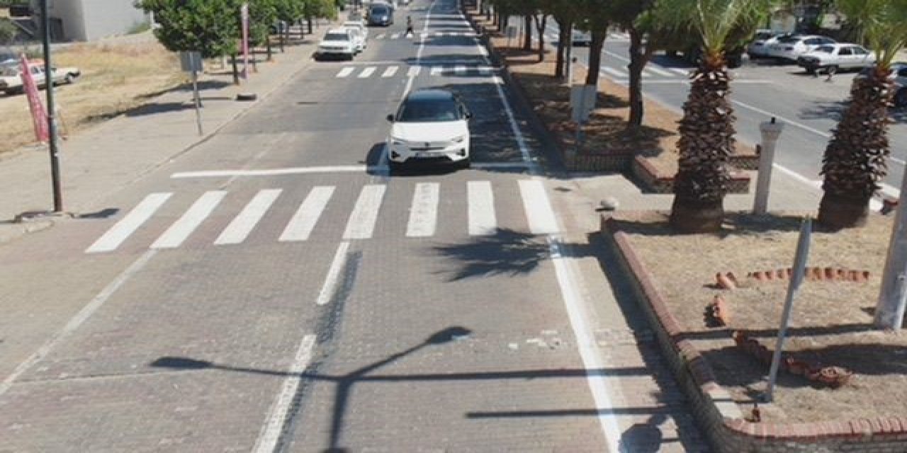 Güzelçamlı’da trafiğe hava denetimi