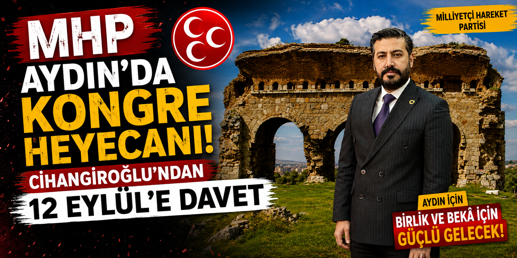 MHP Aydın’da kongre heyecanı: Cihangiroğlu’ndan 12 Eylül’e davet