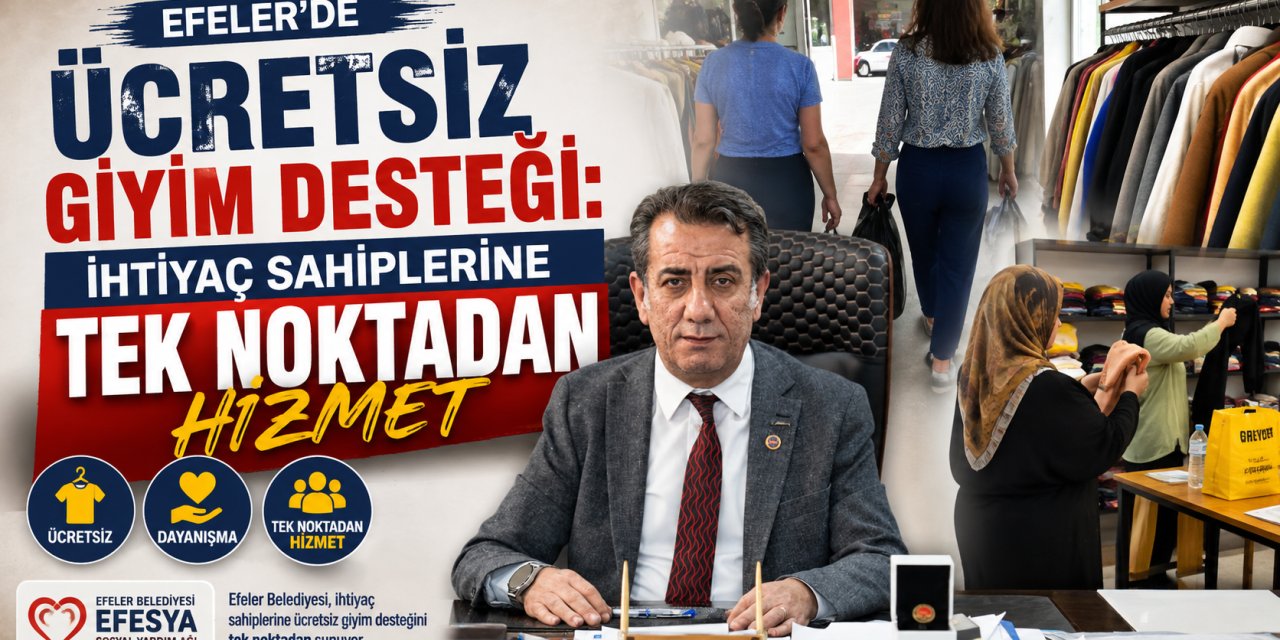 Efeler’de ihtiyaç sahiplerine ücretsiz giyim desteği