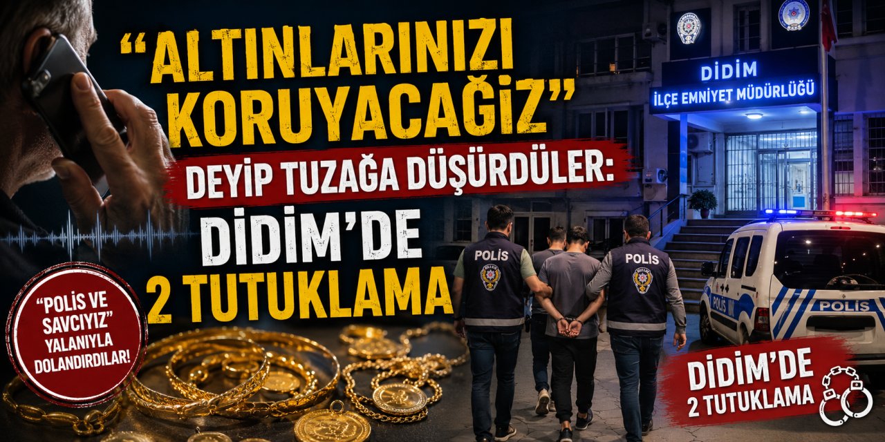 “Altınlarınızı koruyacağız” deyip tuzağa düşürdüler: Didim’de 2 tutuklama