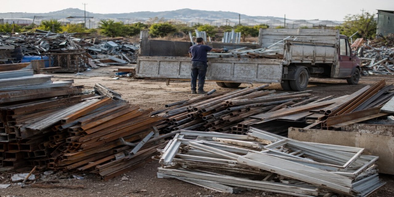 Hurda metal fiyatlarındaki hareketlilik Serik’te geri dönüşüme ilgiyi artırdı