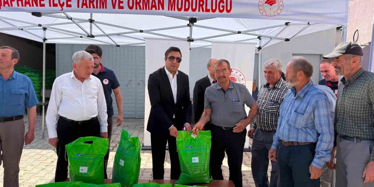 Şaphane’de kiraz ve vişne üreticilerine bordo bulamacı desteği