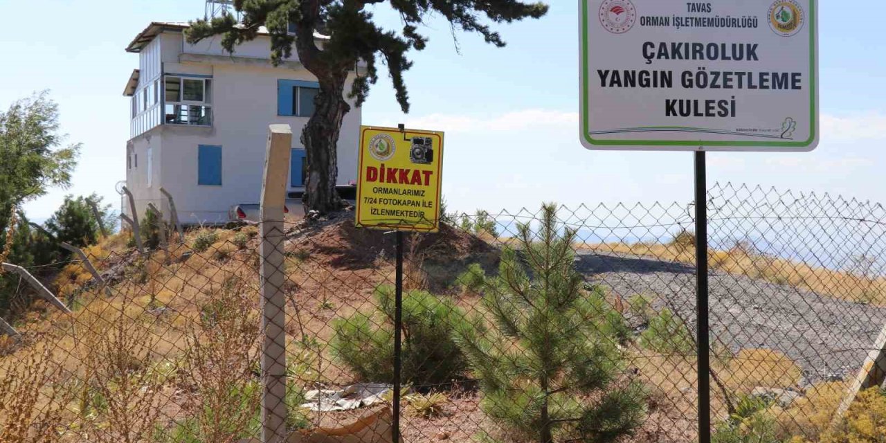 Denizli’nin yeşil örtüsü yangınlara karşı teknolojik ekipmanlarla gözetleniyor