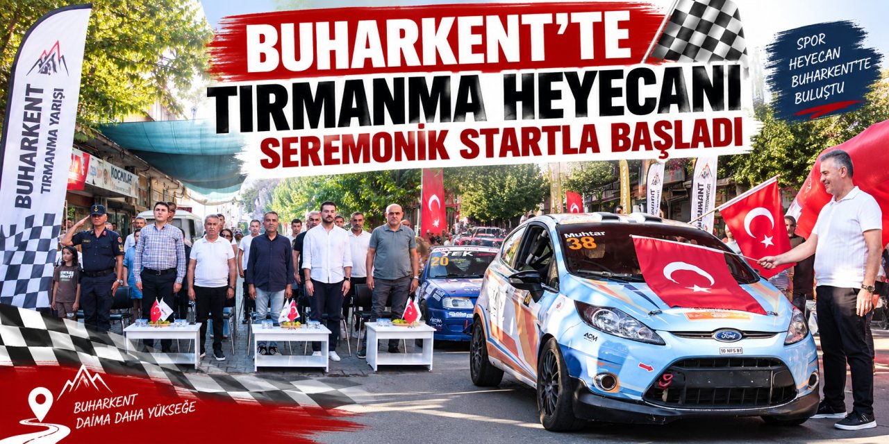 Buharkent’te tırmanma heyecanı seremonik startla başladı