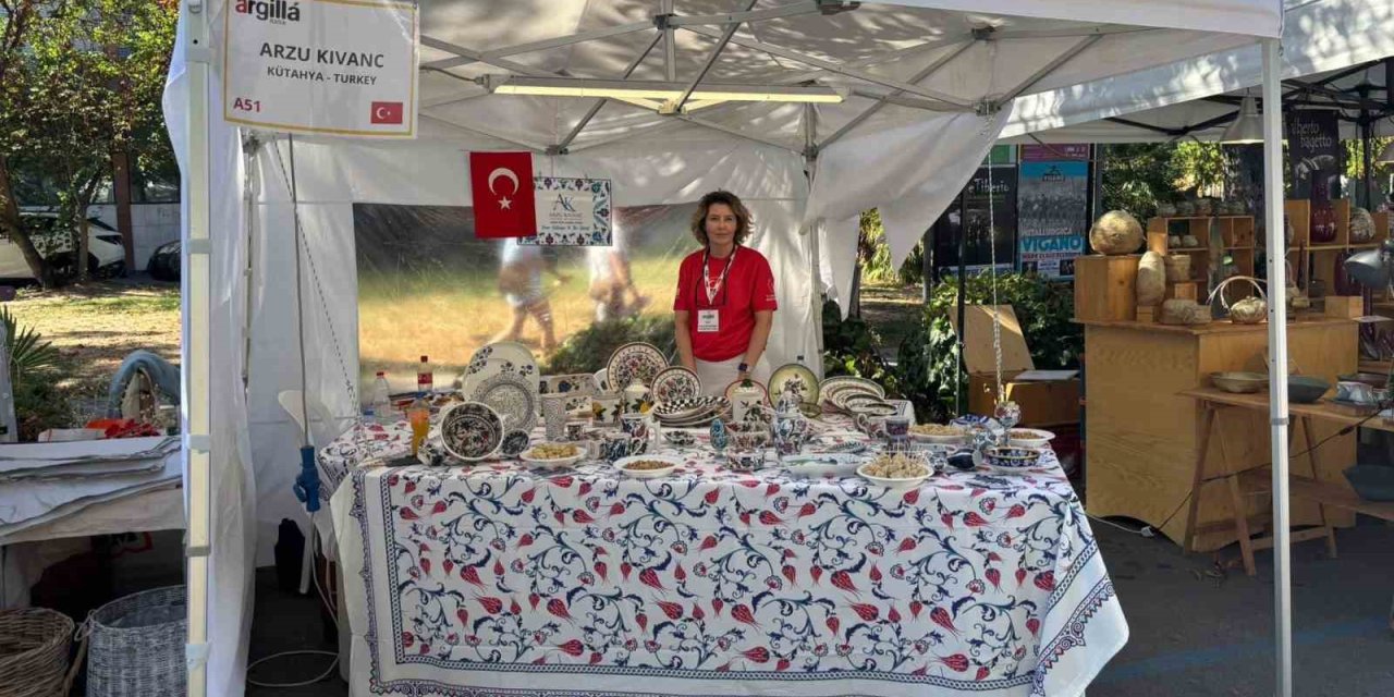 Kütahya’nın seramik sanatı İtalya’da uluslararası festivalde tanıtıldı