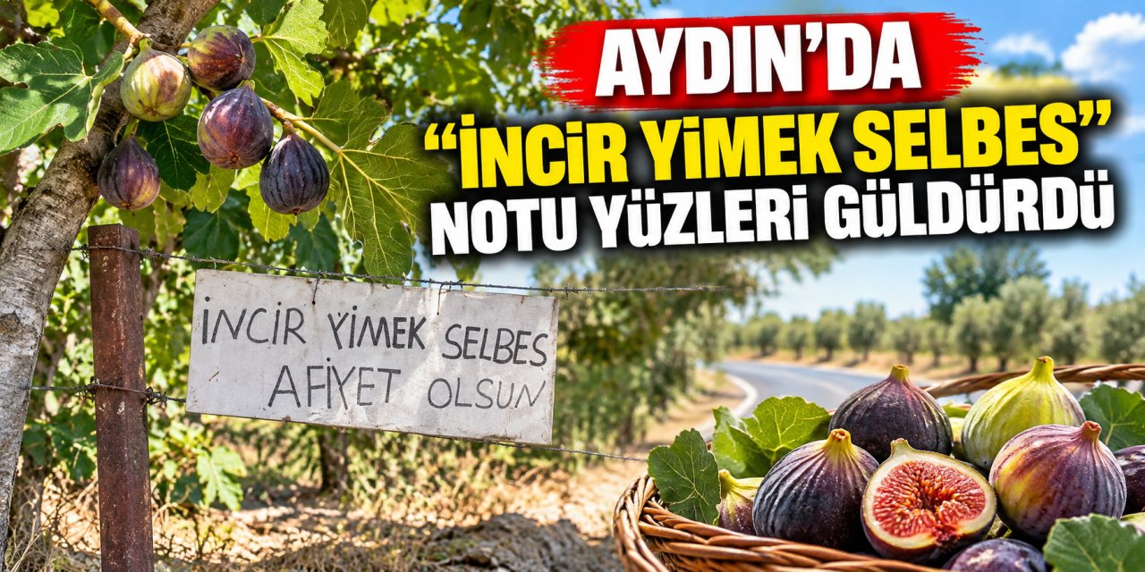 Aydın’da “İncir yimek selbes” notu yüzleri güldürdü
