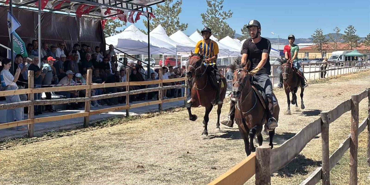 Tavşanlı’da Rahvan At Yarışları heyecanı yaşandı