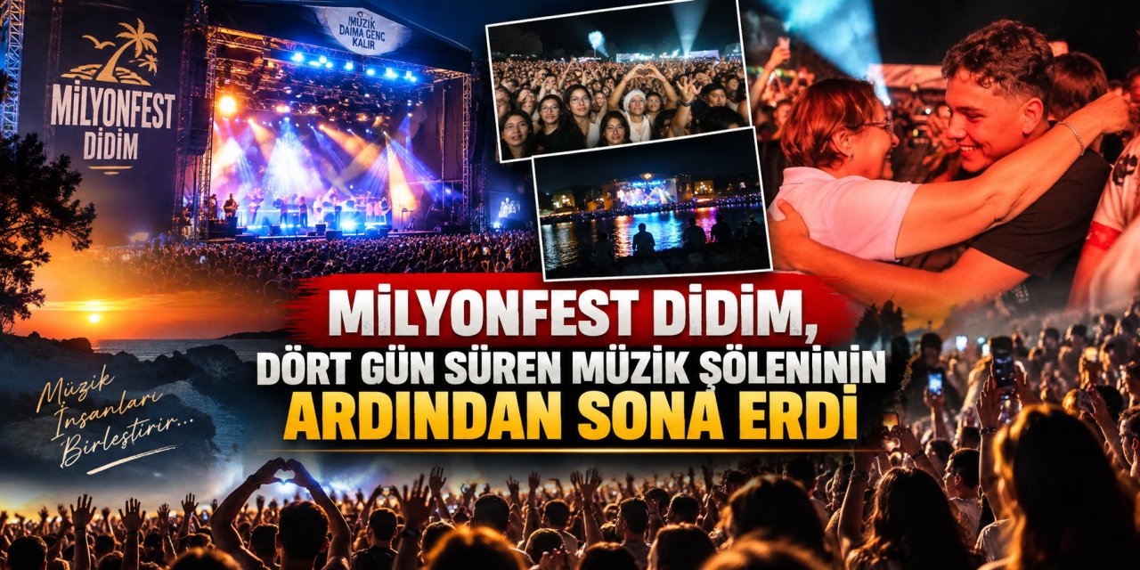 MilyonFest Didim, dört gün süren müzik şöleninin ardından sona erdi