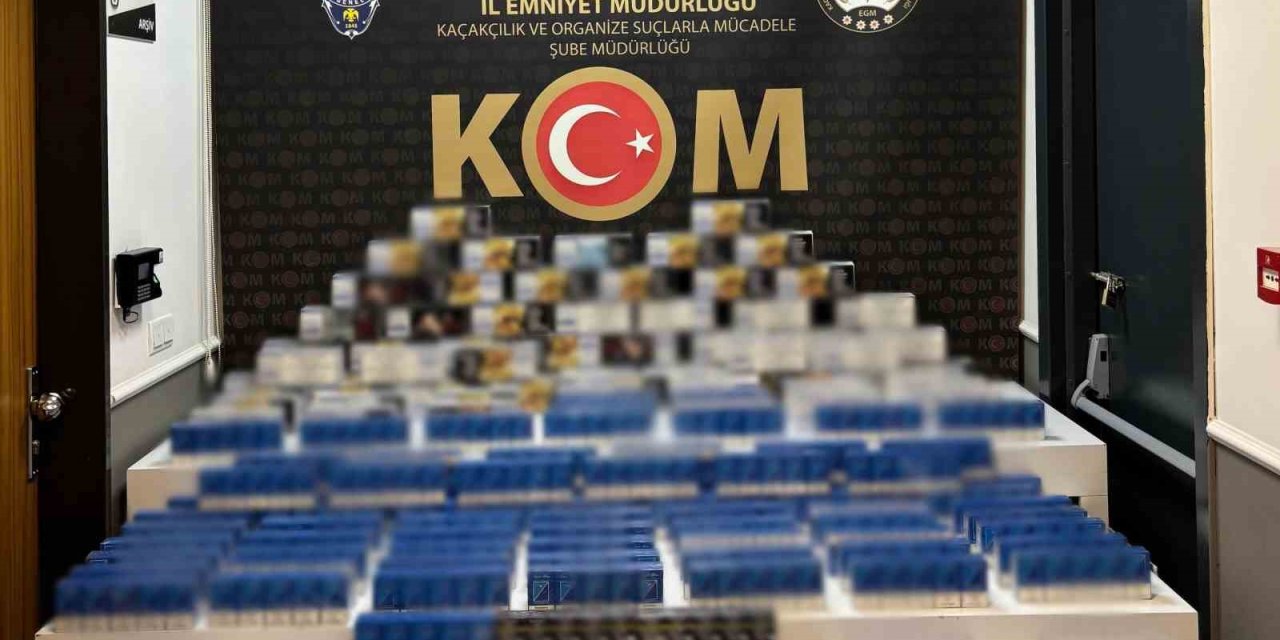 Polis kaçak sigara ve makaron ele geçirdi