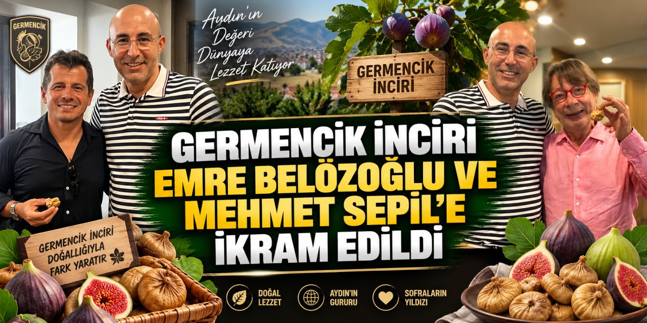Germencik inciri Emre Belözoğlu ve Mehmet Sepil’e ikram edildi
