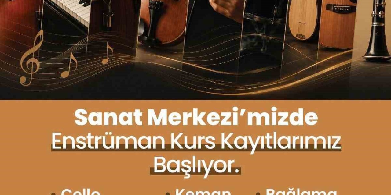 Merkezefendi Sanat Merkezinde enstrüman kurs kayıtları başlıyor
