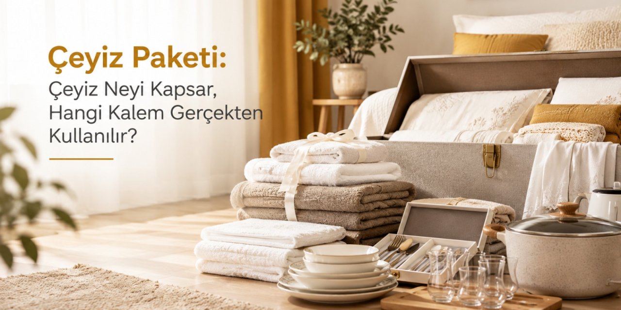 Çeyiz paketi: Çeyiz neyi kapsar, hangi kalem gerçekten kullanılır?